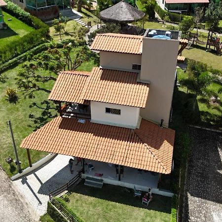 Casa Totalmente Equipada Ampla E Confortavel Em Condominio - Cha Grande-Pe Esterno foto