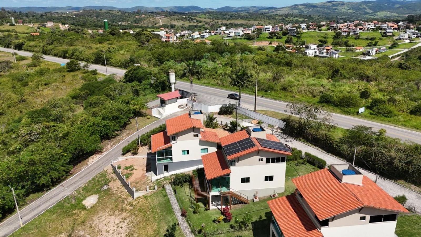 Casa Totalmente Equipada Ampla E Confortavel Em Condominio - Cha Grande-Pe Esterno foto