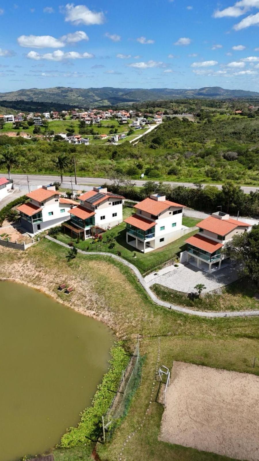 Casa Totalmente Equipada Ampla E Confortavel Em Condominio - Cha Grande-Pe Esterno foto