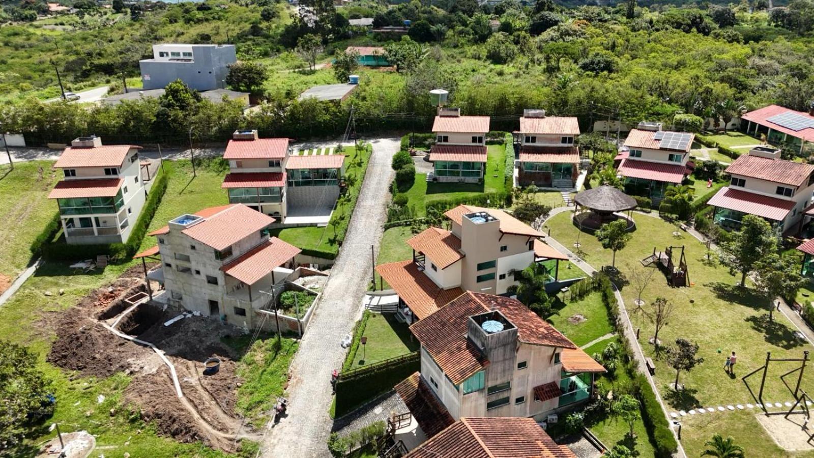 Casa Totalmente Equipada Ampla E Confortavel Em Condominio - Cha Grande-Pe Esterno foto